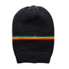 Knitted Beanies Hat Reggae Music Lover for School Teens Hat Multicolored Skull Hat for Reggae Enthusiasts