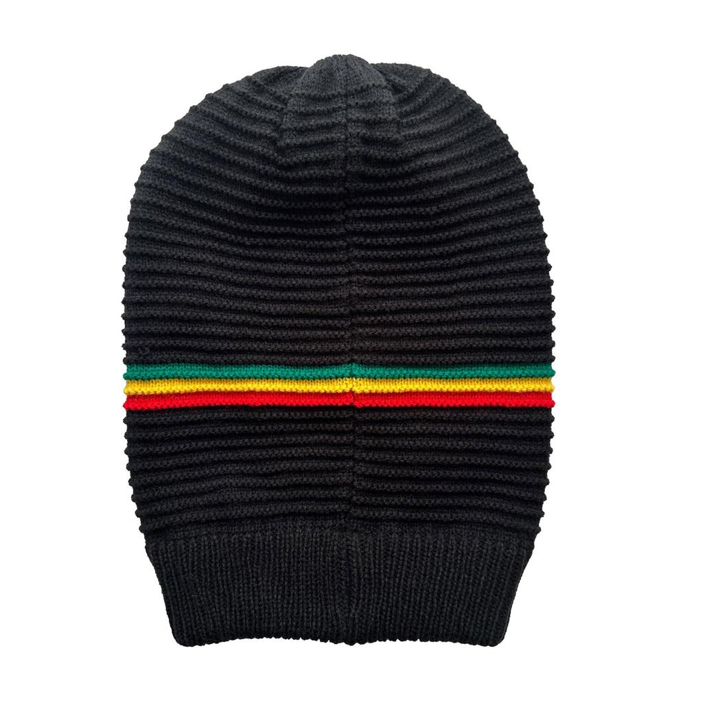 Knitted Beanies Hat Reggae Music Lover for School Teens Hat Multicolored Skull Hat for Reggae Enthusiasts
