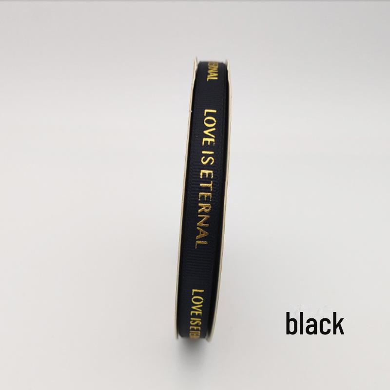 1 см качественная термофиксированная лента для горячего тиснения с нитками для упаковки цветов с надписью