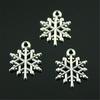15 шт., подвески, браслет, снежинка, 20x16 мм, для изготовления ювелирных изделий, аксессуары для рукоделия, B10475