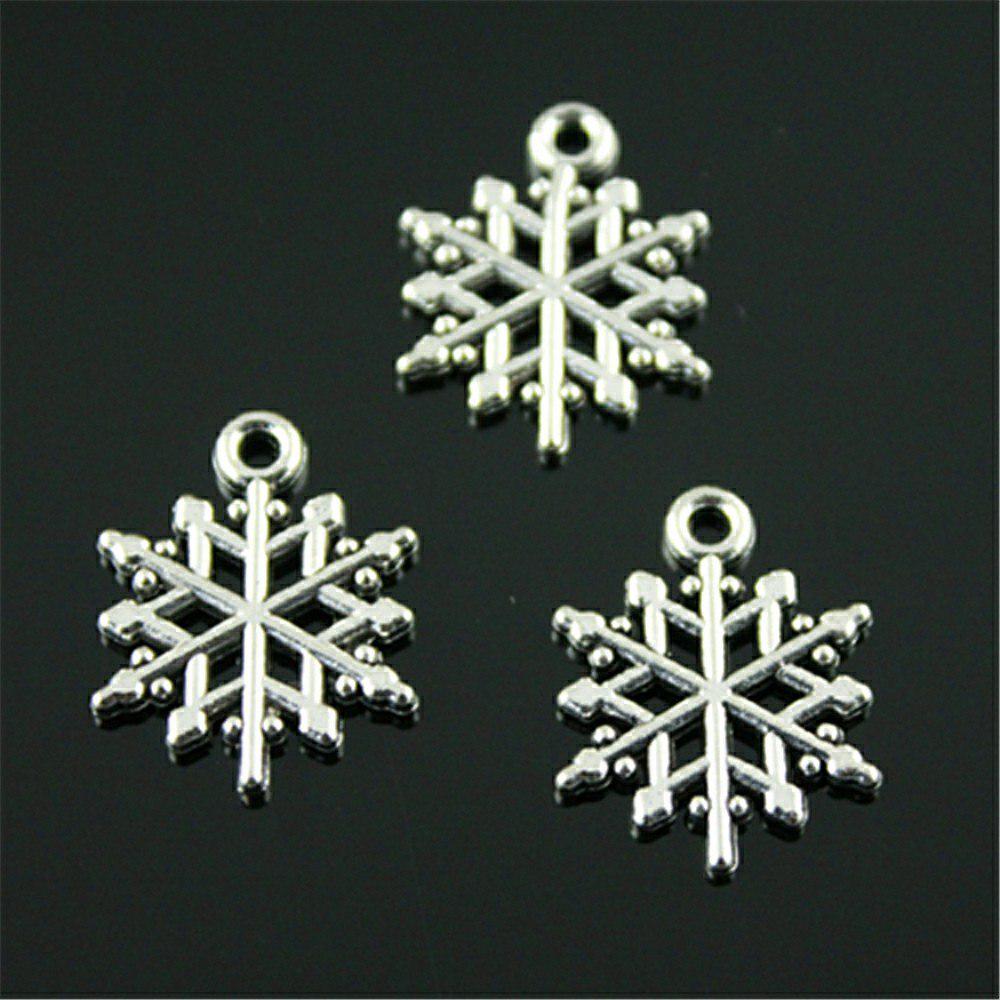 15 шт., подвески, браслет, снежинка, 20x16 мм, для изготовления ювелирных изделий, аксессуары для рукоделия, B10475