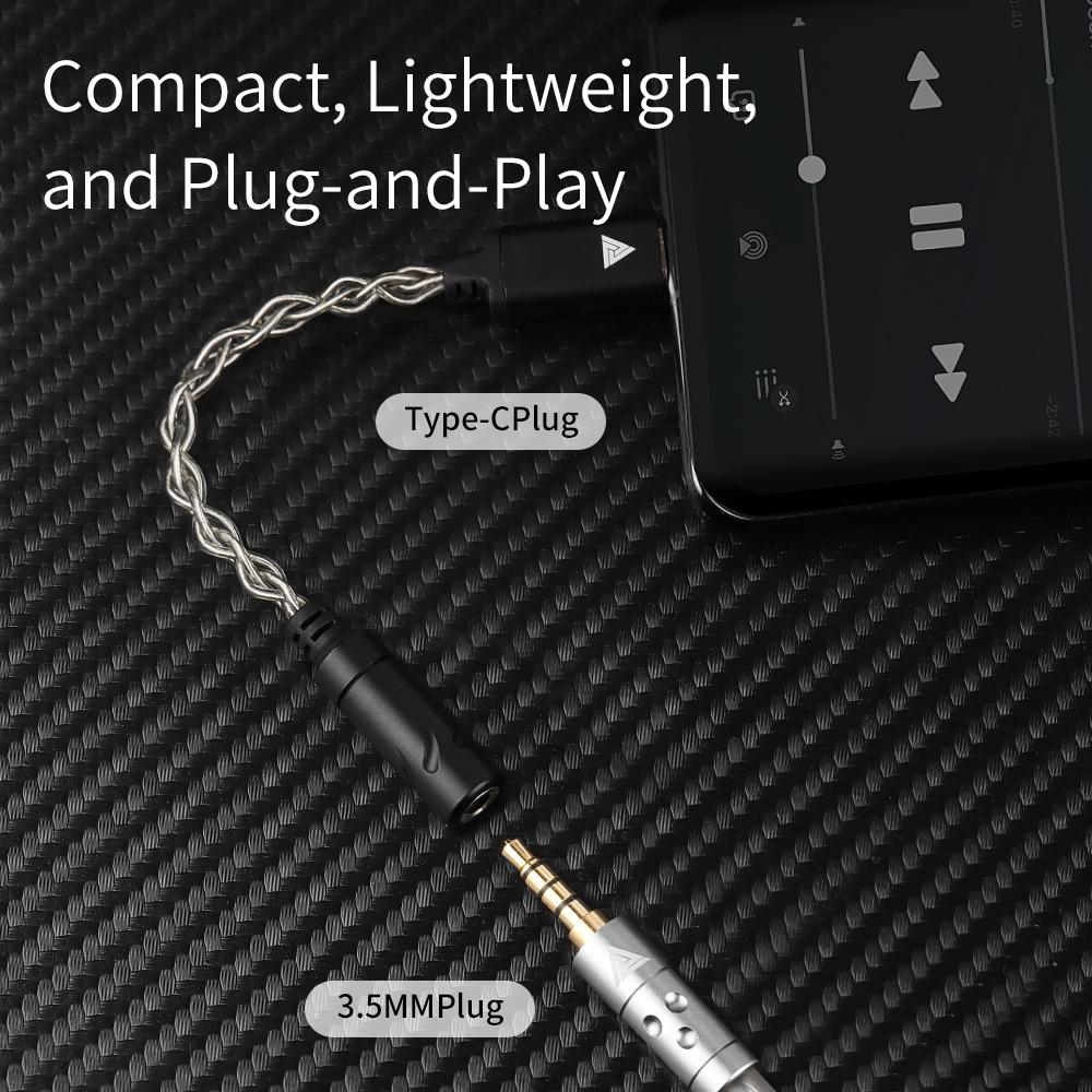 QKZ CX31993 USB Type-C на 3,5 мм аудиоинтерфейс Усилитель для наушников HiFi ЦАП Усилитель звука для наушников 32 бит 384 кГц аудиоадаптер