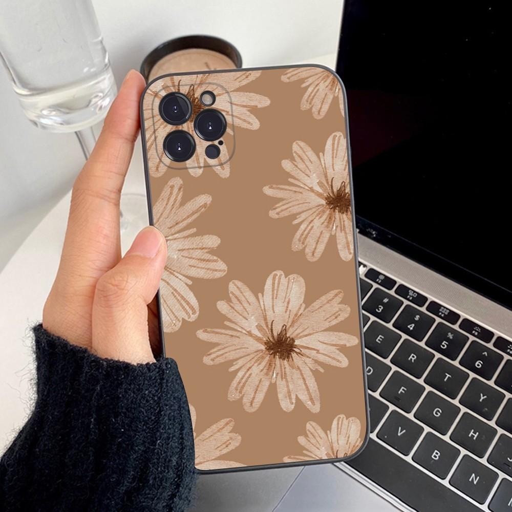 Красивый золотой чехол-роза для телефона, силиконовый, мягкий, для iPhone 16 15 14 13 12 11 Pro Mini XS MAX Plus X, чехол