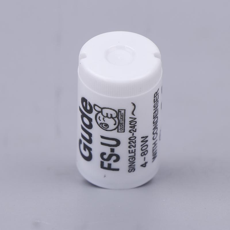 5 шт./набор Одинарный 220 В-250 В 4-80 Вт Стартер для люминесцентной лампы Fs-U S2 Tl Стартер для лампы Предохранитель Стартеры CE Rohs