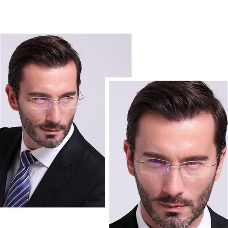 Гибкие сверхлегкие титановые магнитные очки для чтения без оправы с эффектом памяти прочность +1,0~+4,0 очки очки для дальнозоркости очки для чтения