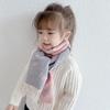 Double-Sided Imitation Cashmere Kids' Scarf – Warm Cartoon Tassel Shawl for Boys & Girls