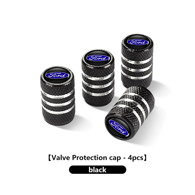 4PCS Car Logo Wheel Tire Valve Stem Caps Airtight Cover Auto Interior Accessories For Ford mk2 mk3 Ranger Mondeo mk4 S-MAX Kuga