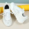 Fashionable White Shoes for Spring and Summer Breathable Lightweight Casual Sports Women's Shoes Outdoor Running Shoes
