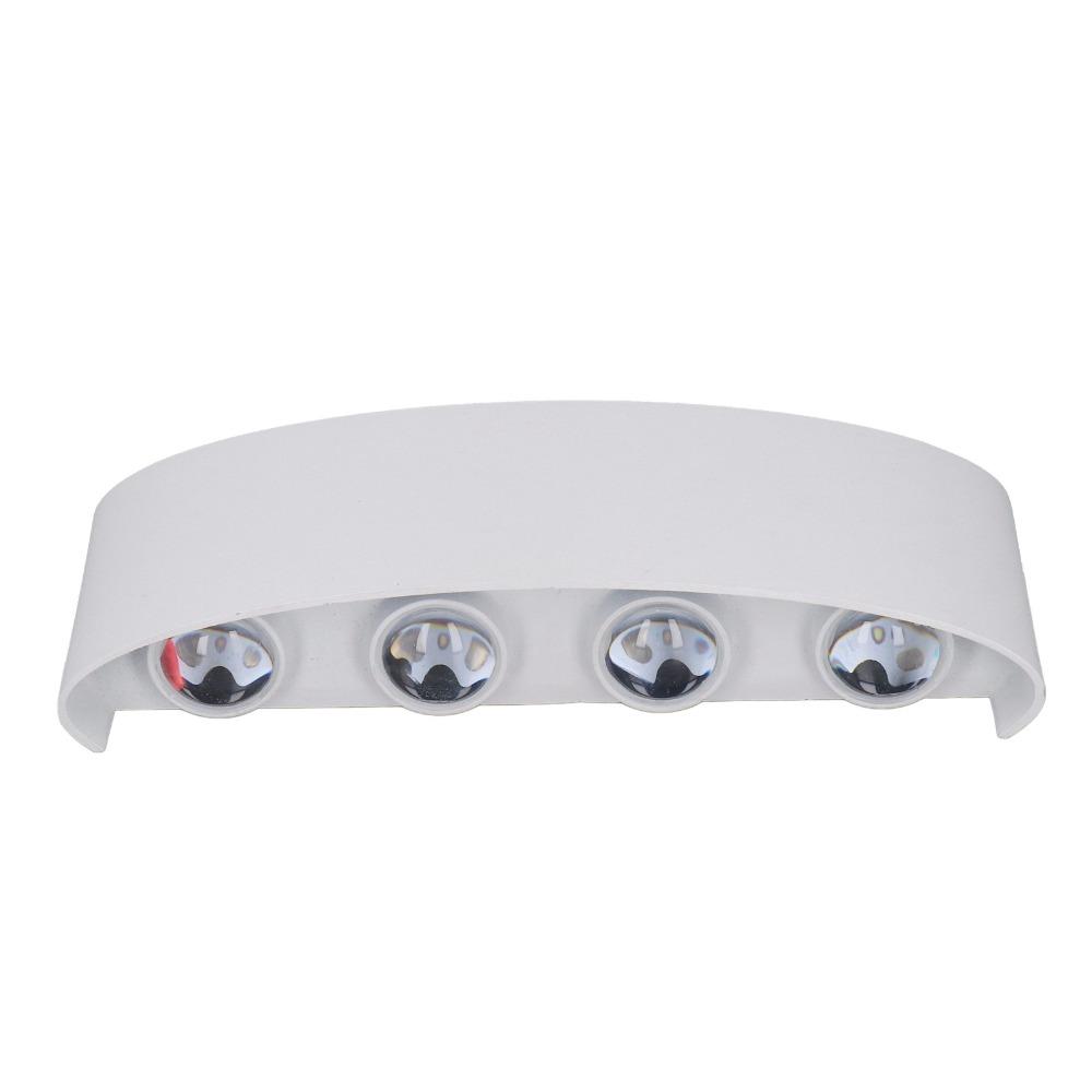 Modern 90-265V LED Wall Lamp Aluminum Alloy IP65 Waterproof Wall Mount Light 8W LED Wall Light Hotel
