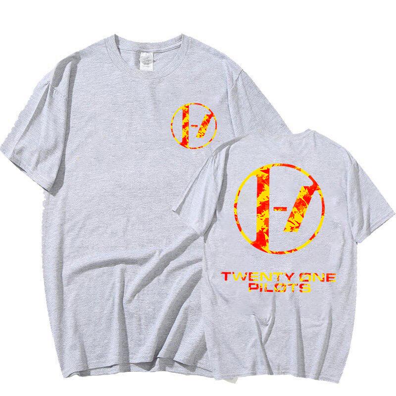 ГОРЯЧИЕ Футболки с принтом Twenty One Pilots Женские Мужские Футболки с коротким рукавом Летние Футболки с круглым вырезом Повседневные Смешные Хип-хоп Топы Футболки
