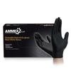 AMMEX Black Thickened Durable Disposable Nitrile Gloves