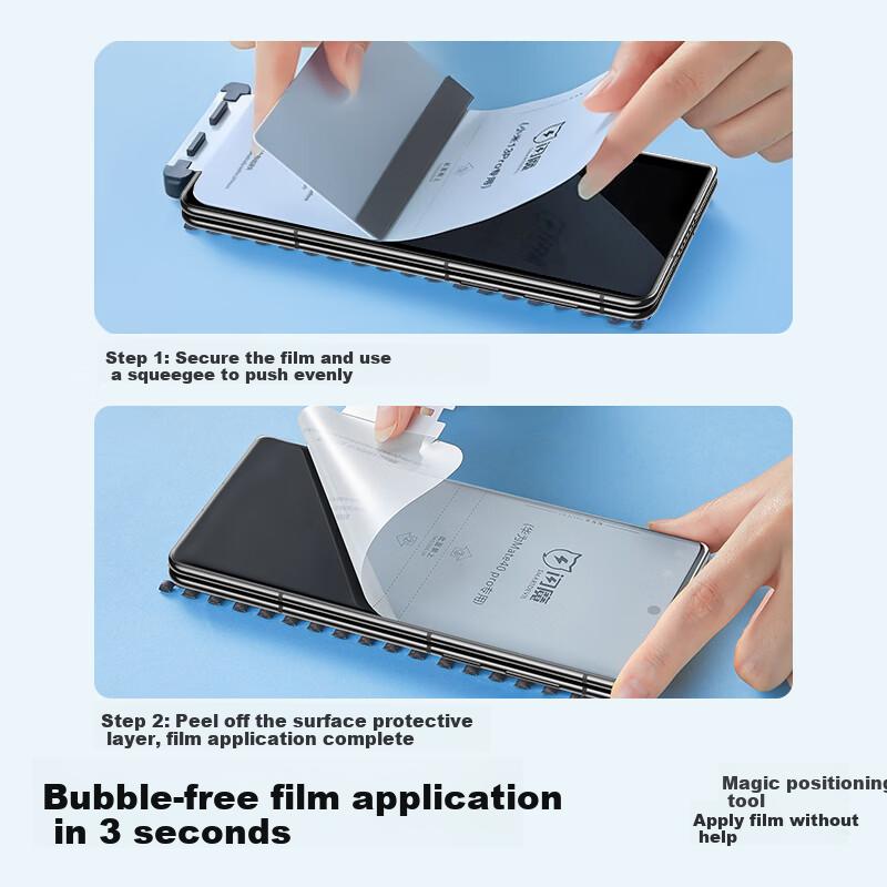 Shanmo [2-Pack] Tempered Soft Screen Protector for Huawei Mate X7, Invisible Full-Coverage HD Anti-Fingerprint Bubble-Free Protective Film