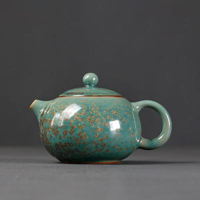 Зеленый керамический чайник Xishi Tea Pot 200 мл
