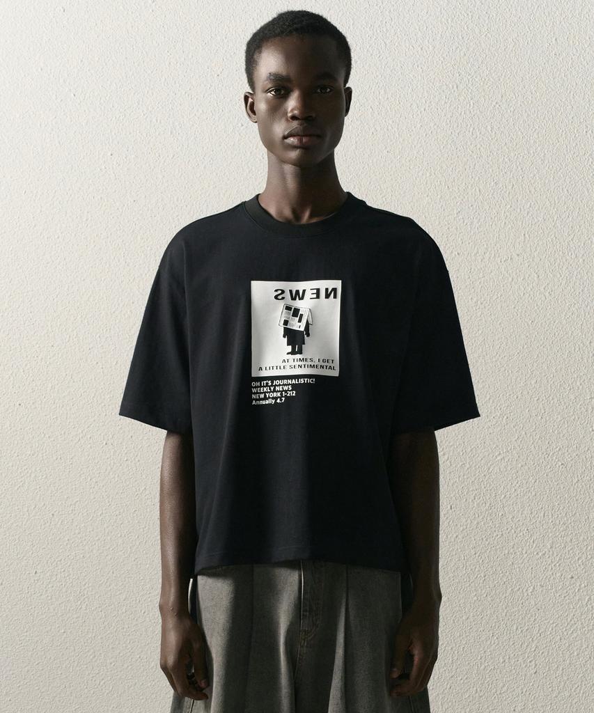 TAKEASY Single Crop Over T-Shirt (Black)