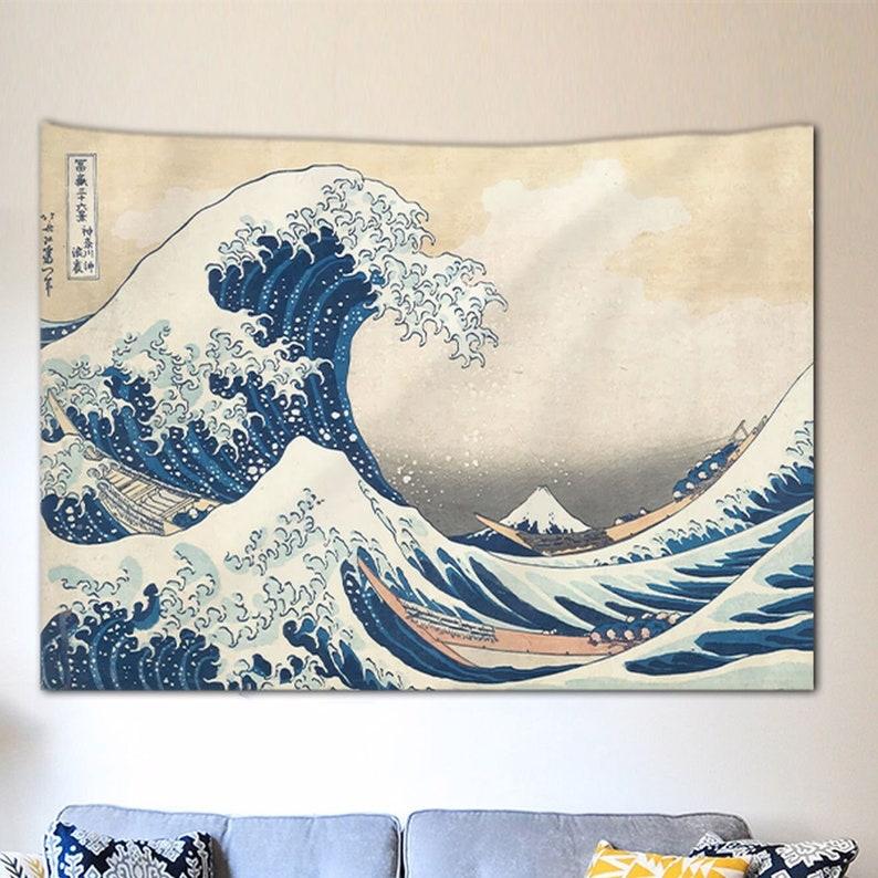 waves tapestry