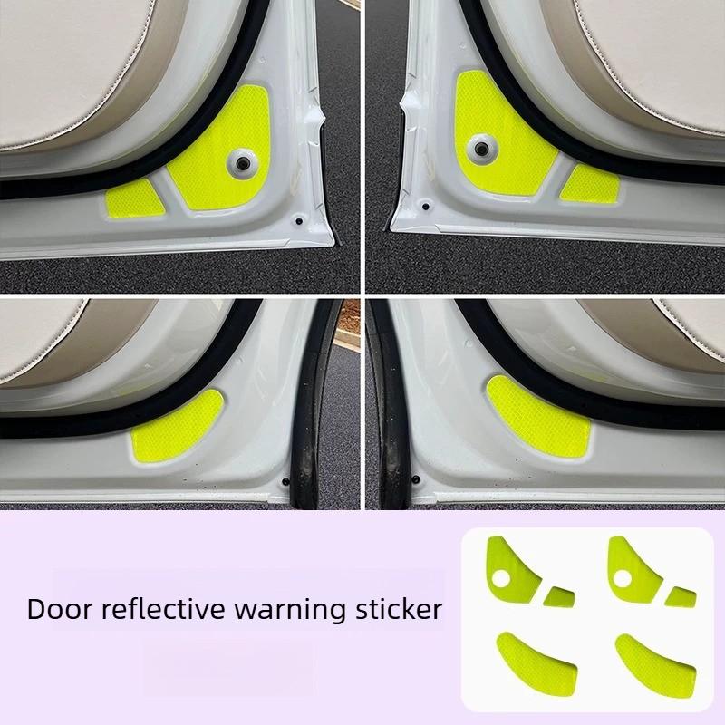 Luminous Warning Reflective Sticker for NIO Firefly Car Door Multifunctional Creative Safety Vinyl Strip