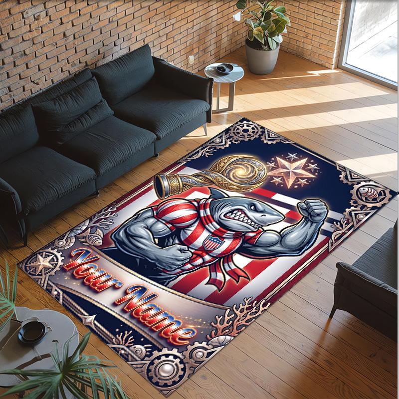 Other Similar Designs Theme Crystal Velvet Rug Personalized Custom Name Text Soft Floor Mat Home Decor