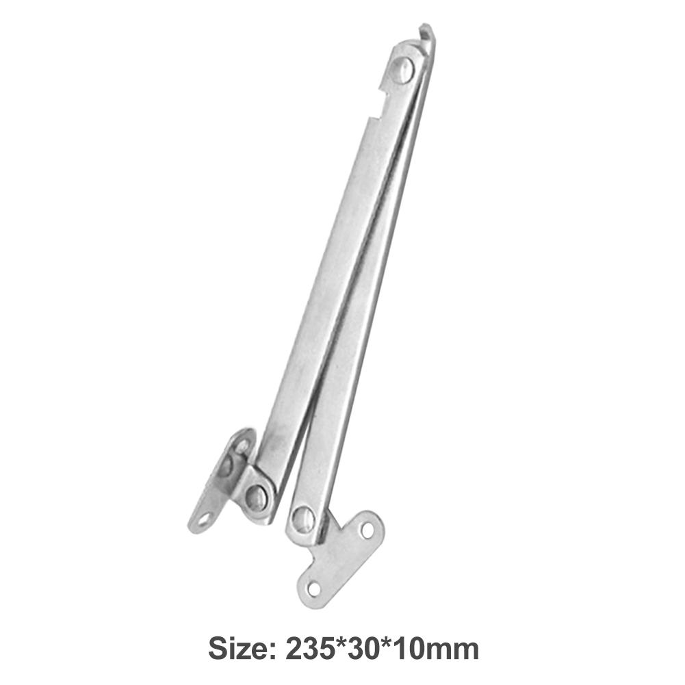 2Pcs Cabinet Hinges Metal Folded Door Pivot Hinges Doors Close Lift Up Stay Support Hinges for Furniture Cabinet Cupboard Door