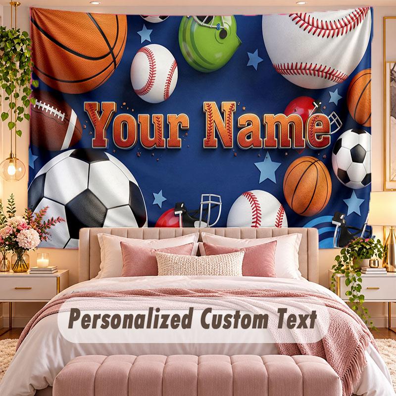 Decorative Artwork (37) Theme Wall Tapestry Customized With Name Text Personalized Hanging Tapestry For Bedroom Living Room Decor