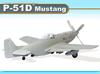 Пластиковая модель 1/32 американского армейского самолета Mustang P-51D времен Второй мировой войны PLATZ DR3201