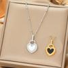 Titanium Steel Necklace For Women Elegant Simple Fashion Zircon Collarbone Chain Light Luxury Niche Jewelry