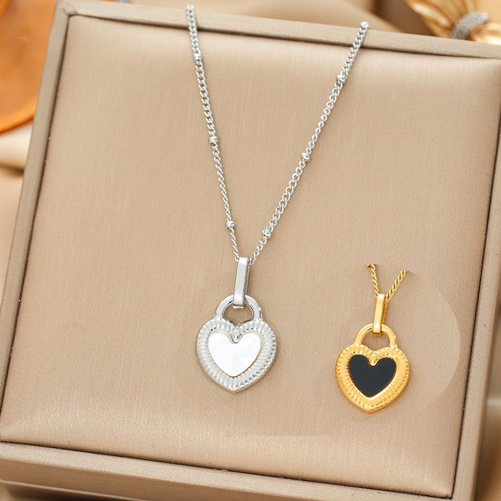 Titanium Steel Necklace For Women Elegant Simple Fashion Zircon Collarbone Chain Light Luxury Niche Jewelry