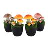 1PC Potted Faux Garden Decor Simulation Moss Flower Pot Mushroom Artificial Mushroom Bonsai Plant