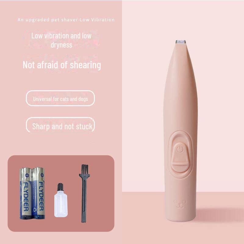 Модернизированная водонепроницаемая светодиодная машинка для стрижки домашних животных для кошек и собак — широкое лезвие для морды, ушей, глаз и подошв