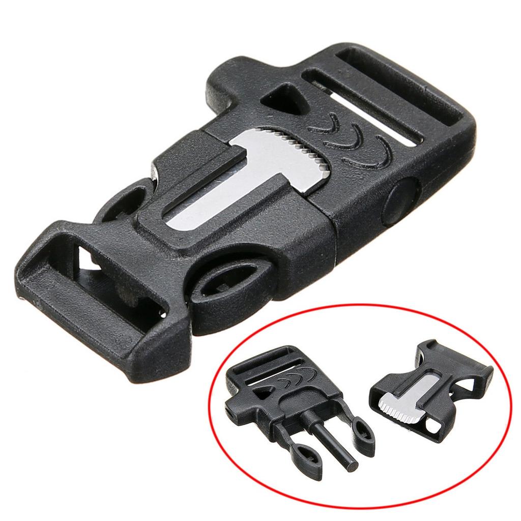 Браслет для выживания с парашютным шнуром, пряжкой для огнива, набором скребков и свистка