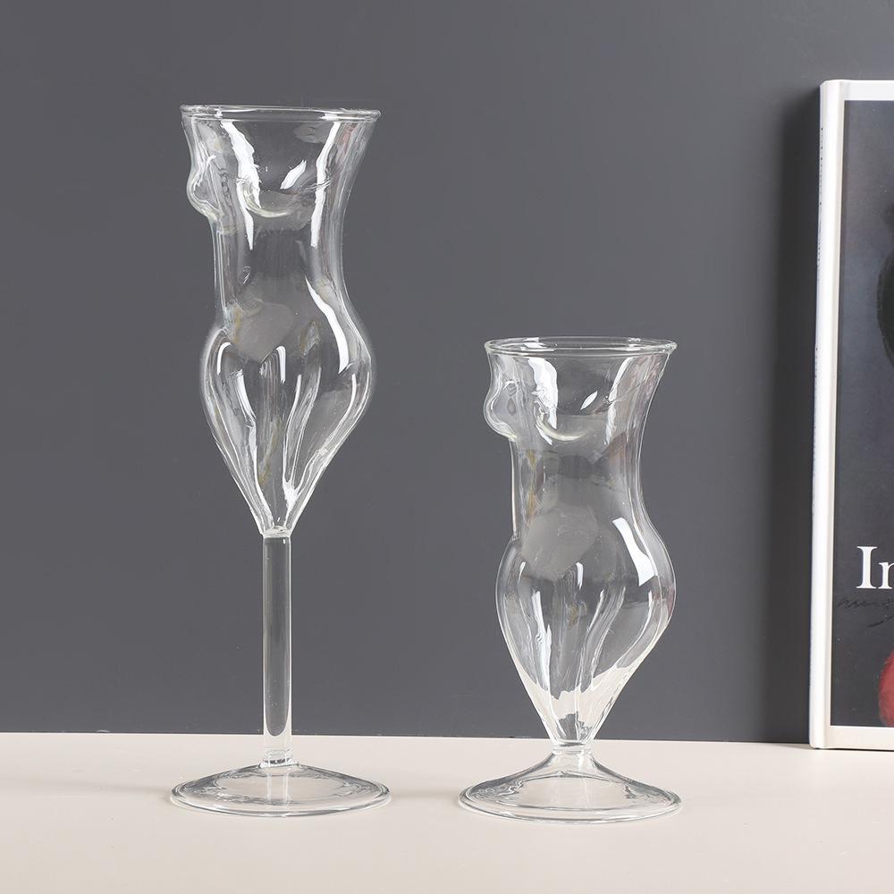 Visible Bar Wine Goblet Heat/Cold Resistant Wine Cup Unique Whisky Glass Pub