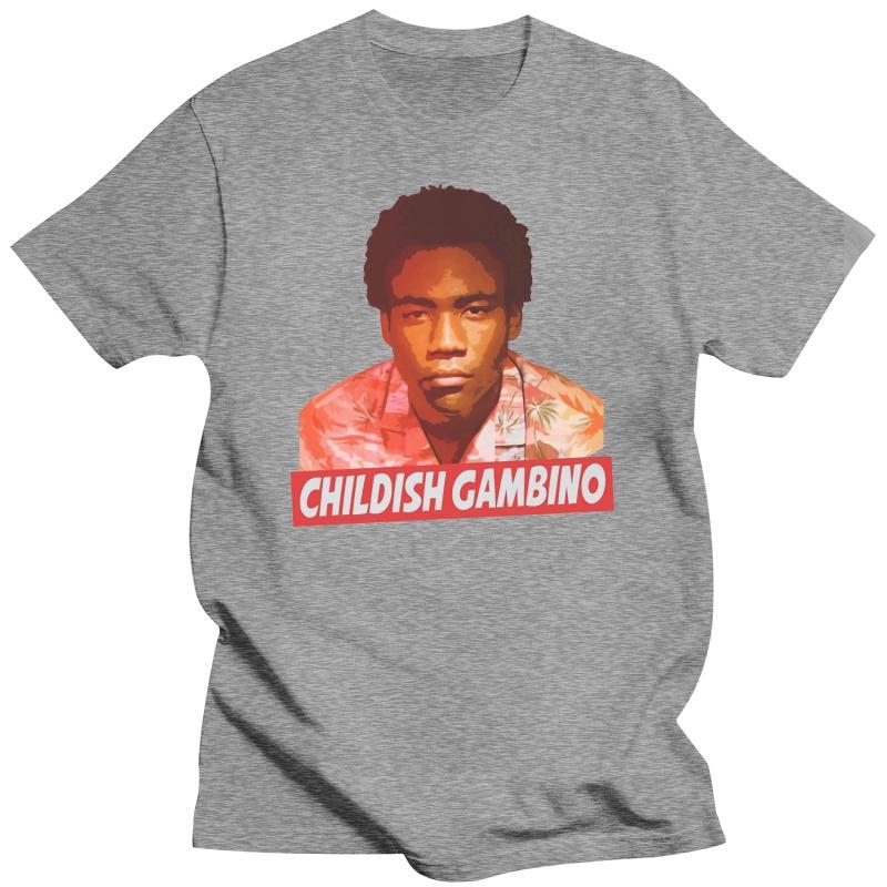 fashion black tshirts for male Summer T shirt For Unisex humor tshirt Childish Gambino T Shirt Top Printing Apparel Tee Shirt
