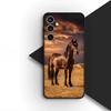 Чехол для телефона для Samsung Galaxy S25 S24 S23 FE Ultra Plus S7 Edge S25+ S23+ A56 5G Корпус Мягкий чехол Обои с бегущей дикой лошадью