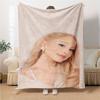 Golden Earrings Fashion Blanket Soft Throw Blanket For Home Bedroom Bed Sofa Travel Office Solid Christmas Blanket