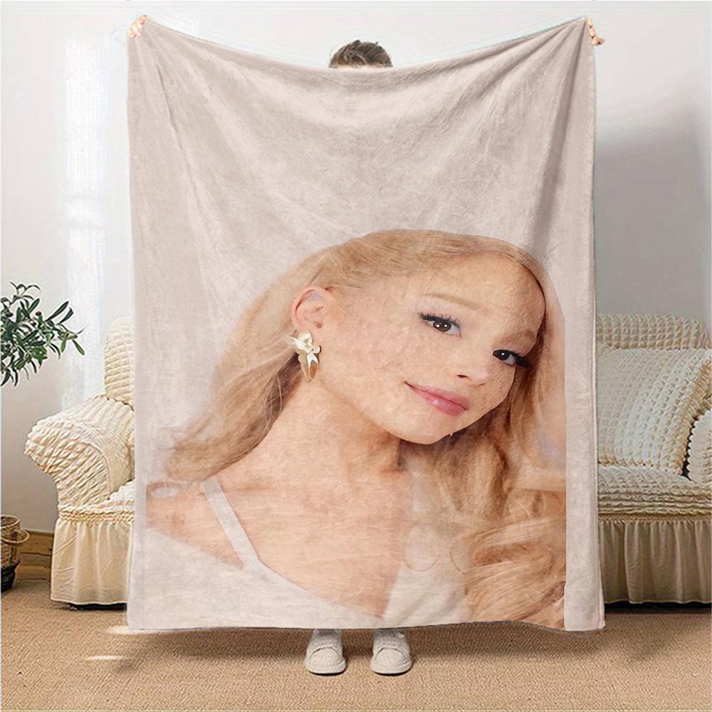 Golden Earrings Fashion Blanket Soft Throw Blanket For Home Bedroom Bed Sofa Travel Office Solid Christmas Blanket