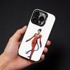 Чехол на телефон O-Overlord Cool Hot Anime для iPhone17, 16,15,14,13,12 Pro Max Черный Конфетный Матовый Ударопрочный Чехол