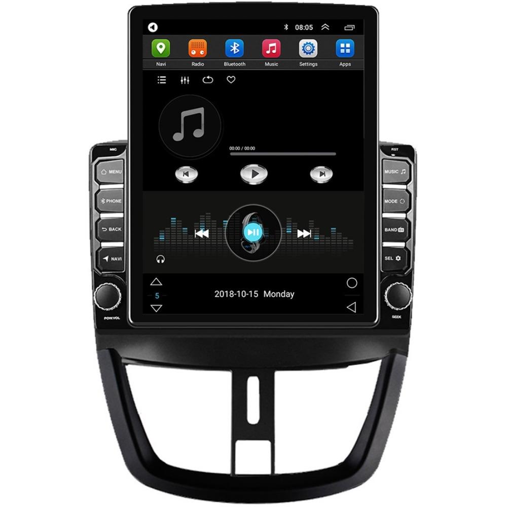 9,7-дюймовый автомобильный радиоприемник для Peugeot 207 207CC 2007-2013 Android 2 DIN Tesla вертикальный экран Carplay автомагнитола мультимедийный проигрыватель 2+32 ГБ