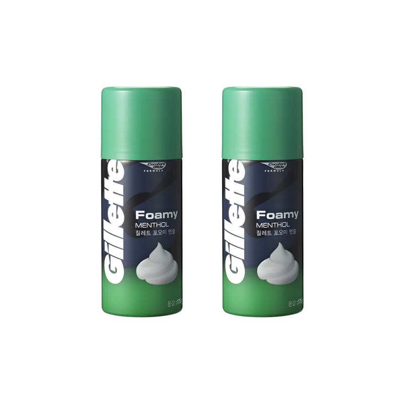 Пена для бритья Gillette Foamy Menthol (175г x2шт)