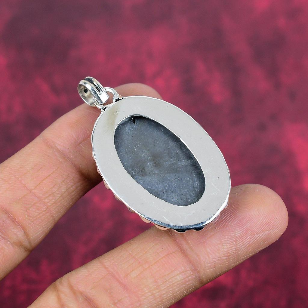 Подвеска из шунгита, ювелирные изделия из стерлингового серебра 925 пробы, подвеска ручной работы, на День Благодарения