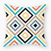 Retro Geometric Cushion Backrest Pillow Sofa  Bedroom Living Room Case