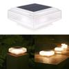 New Stylish Modern Outdoor Solar Pillar Lights for Landscape Lighting In Garden Patio, Waterproof LED Fence Deck Column Lamp
