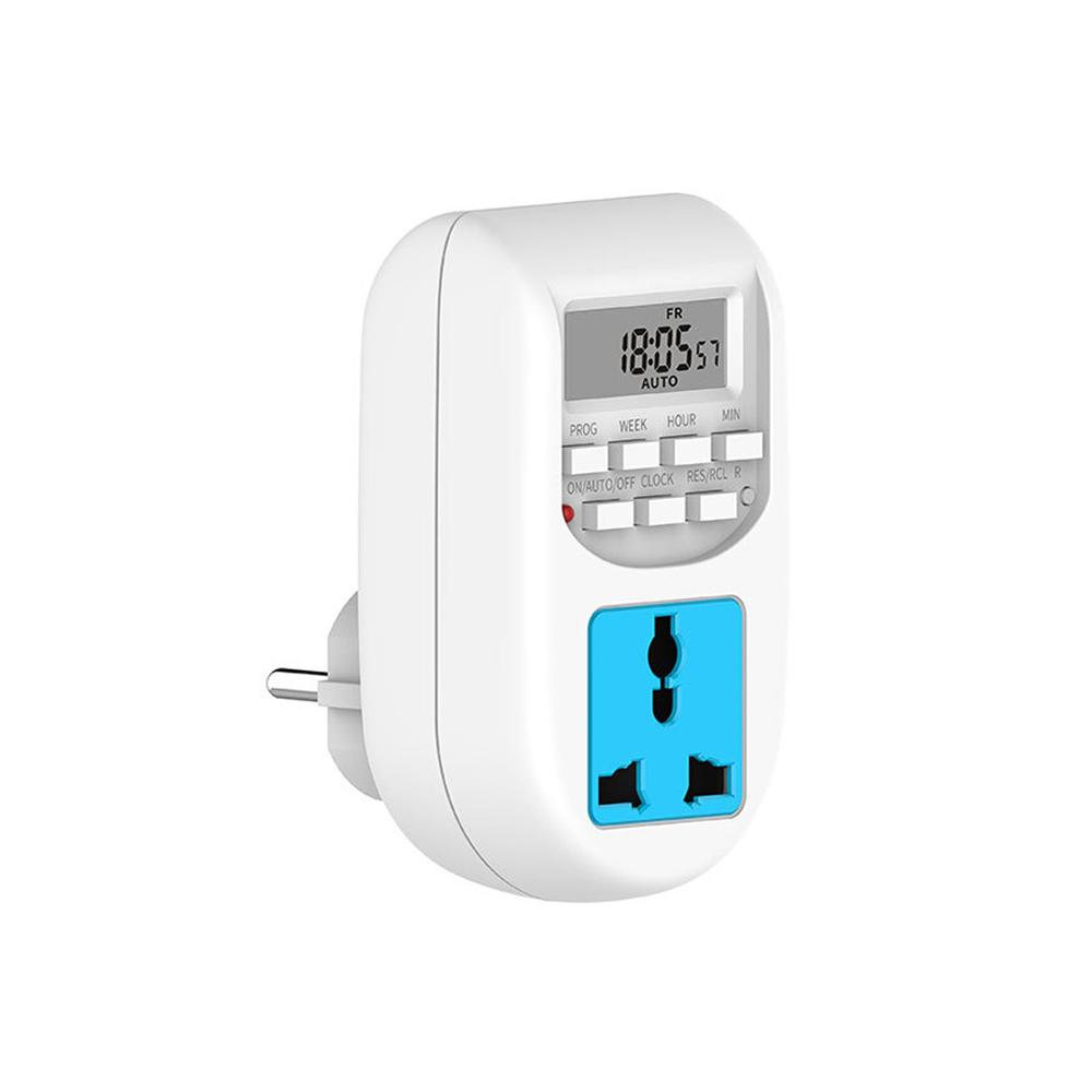 AL-06 LCD Digital Display Timer Switch DE Plug AC220-240V 50Hz Timing Socket Weekly Programmable Electronic Digital Timer Switch 2
