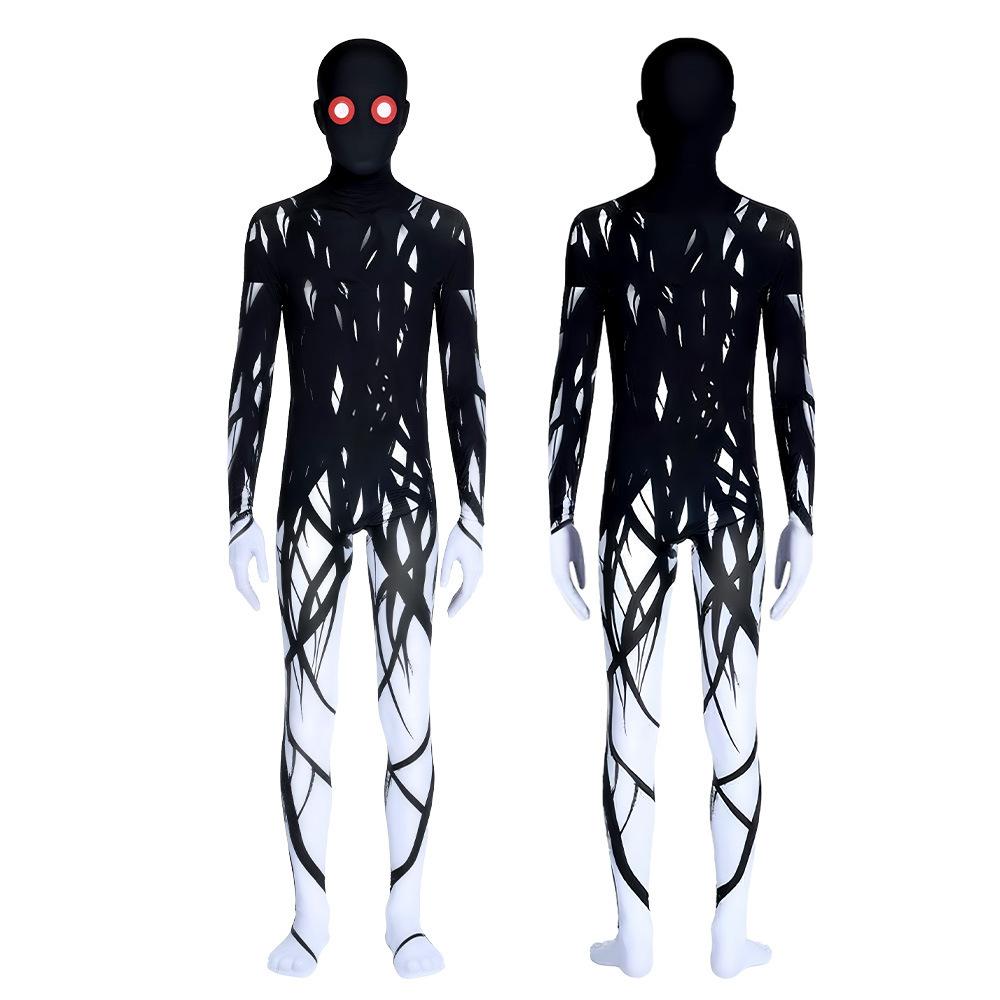 Halloween Zombie Series: Skull Zombie cos Red-eyed tree spirit costume for a masquerade ball, featuring a horror-themed performance outfit