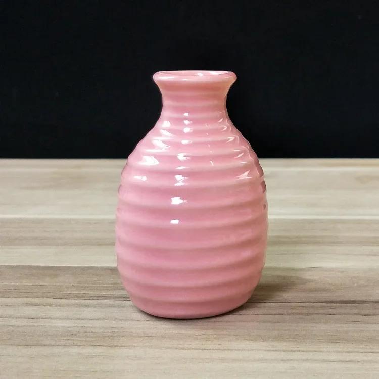 1 шт., мини-керамическая ваза ярких цветов, настольный цветочный горшок, домашняя ароматерапия, цветочная композиция, ваза, гидропоника, украшения для дома, ремесла