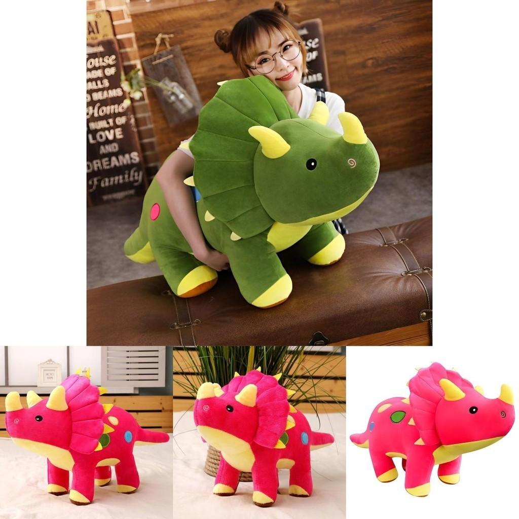 Soft Adorable Triceratops Plush Toy Comfy Critters Gift For Kids Teens