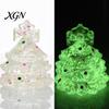 Relaxation Toys for Travel Christmas Tree Stress Ball, Soft TPR Squeeze Toy Relief, Glow Relief Adults in Dark Hand Fidget Sensory Toy, Holiday