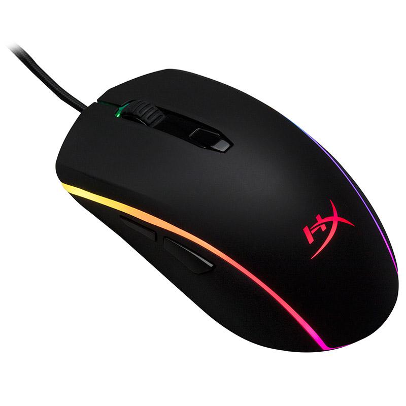 HyperX Pulsefire Surge — проводная оптическая игровая мышь RGB, сенсор Pixart 3389 с разрешением до 16 000 точек на дюйм, эргономичная, 6 программируемых кнопок