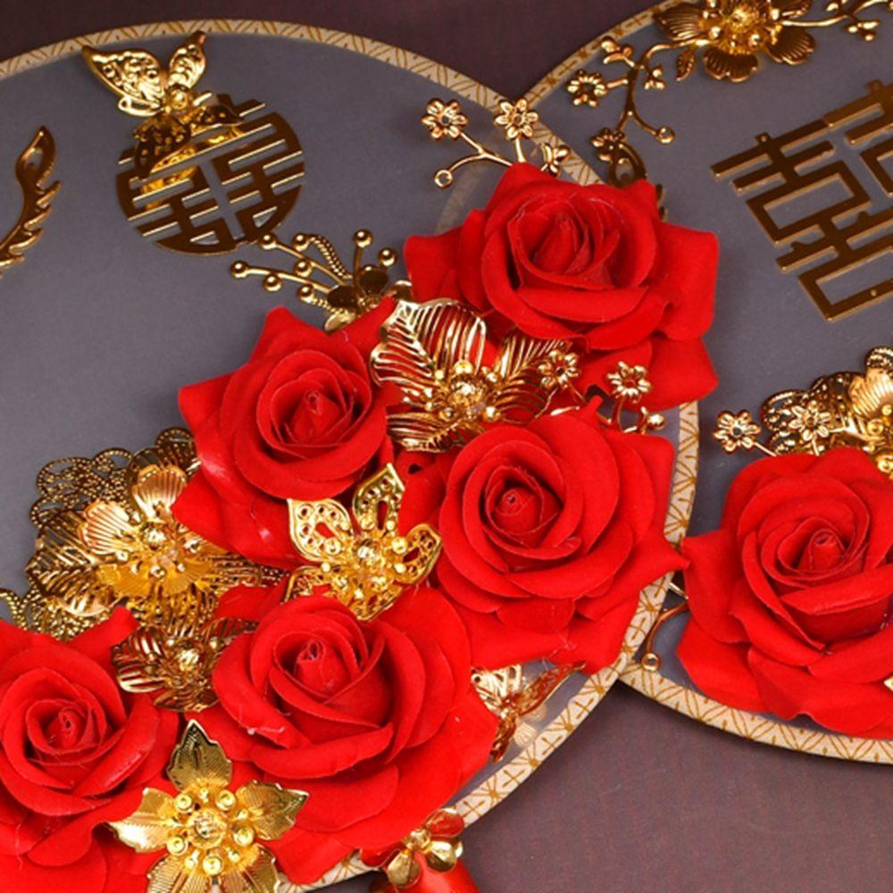 Prop Chinese Wedding Vintage Wedding Decorative Bouquet Fan Photography Ornaments Decor Craft