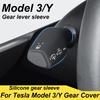 Для Tesla Model 3 Model Y автомобильный силиконовый чехол на рычаг переключения передач салон автомобиля силиконовый протектор на колонку переключения передач принадлежности для салона автомобиля