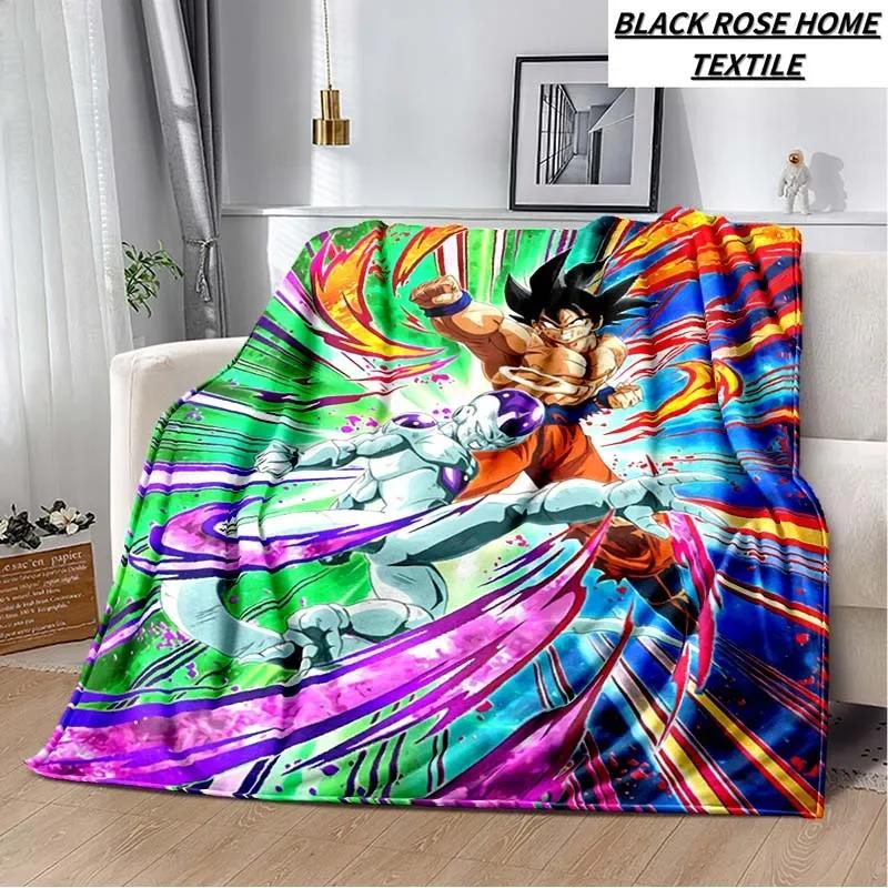 Fashion Art Print Comics D-Dragons B-Balls Blanket Bedroom Sofa Bed Sheet Outdoor Car Travel Hotel Portable Plush Cover Blanket