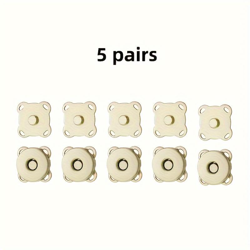 5 pairs Magnetic Sewing Button for Handbag Cloth DIY Bag Pushing Close Buckle Travel A